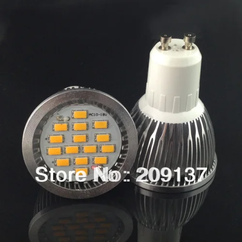 

50PCS wholesale energy saving 7W SMD 5630 LED GU10 Spotlight 85-265V