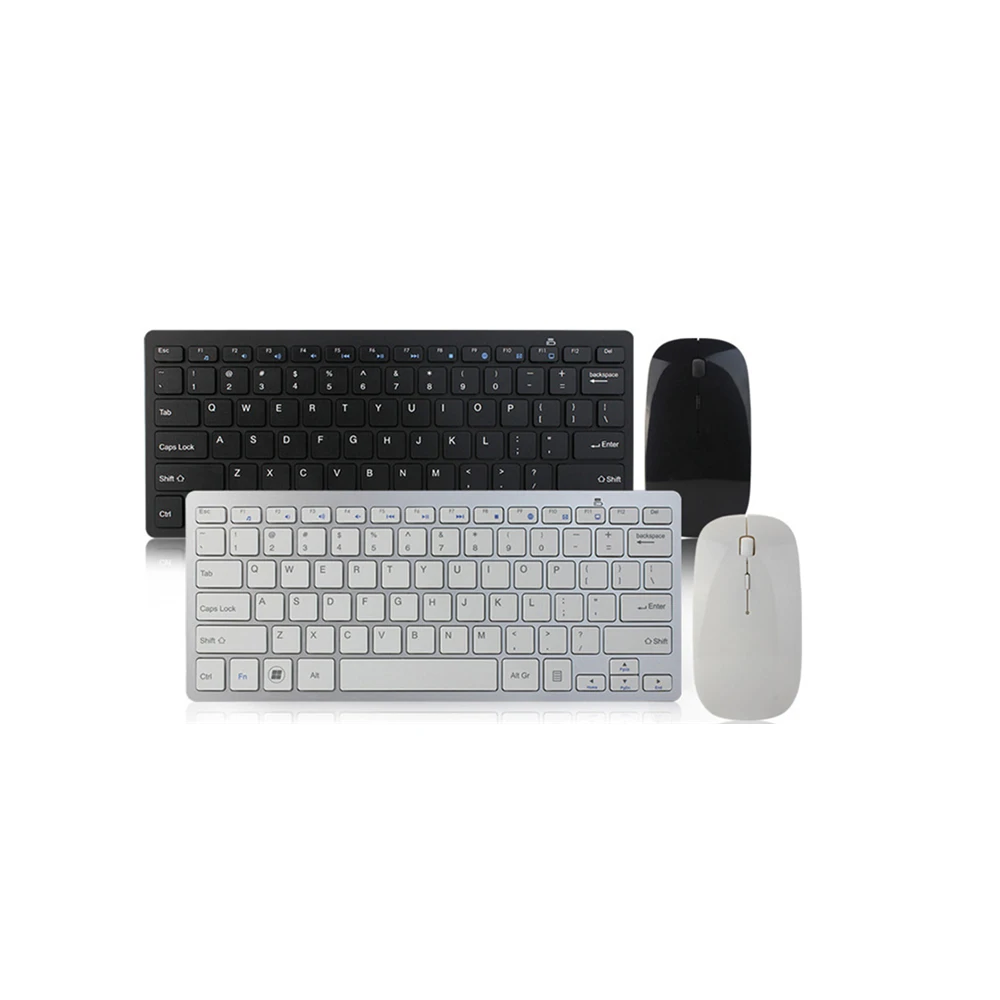 

2.4GHz Wireless Keyboard Set Ultra-thin Compact Portable Small Wireless Keyboard and Mouse suitable for PC Desktop Computer