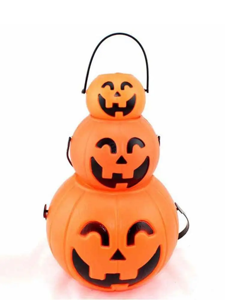 

Держатель для конфет в виде тыквы 12 мини-ведро для конфет на Хэллоуин оранжевый