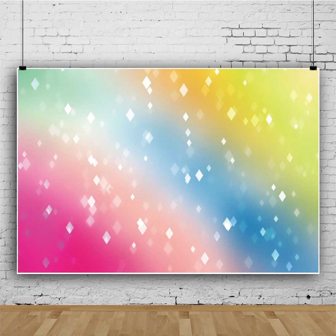 

Multicolored Lights Glittering and Dreamy Portrait Backdrop Party Decor Cartoon Background Vinyl Photocall Banner Props