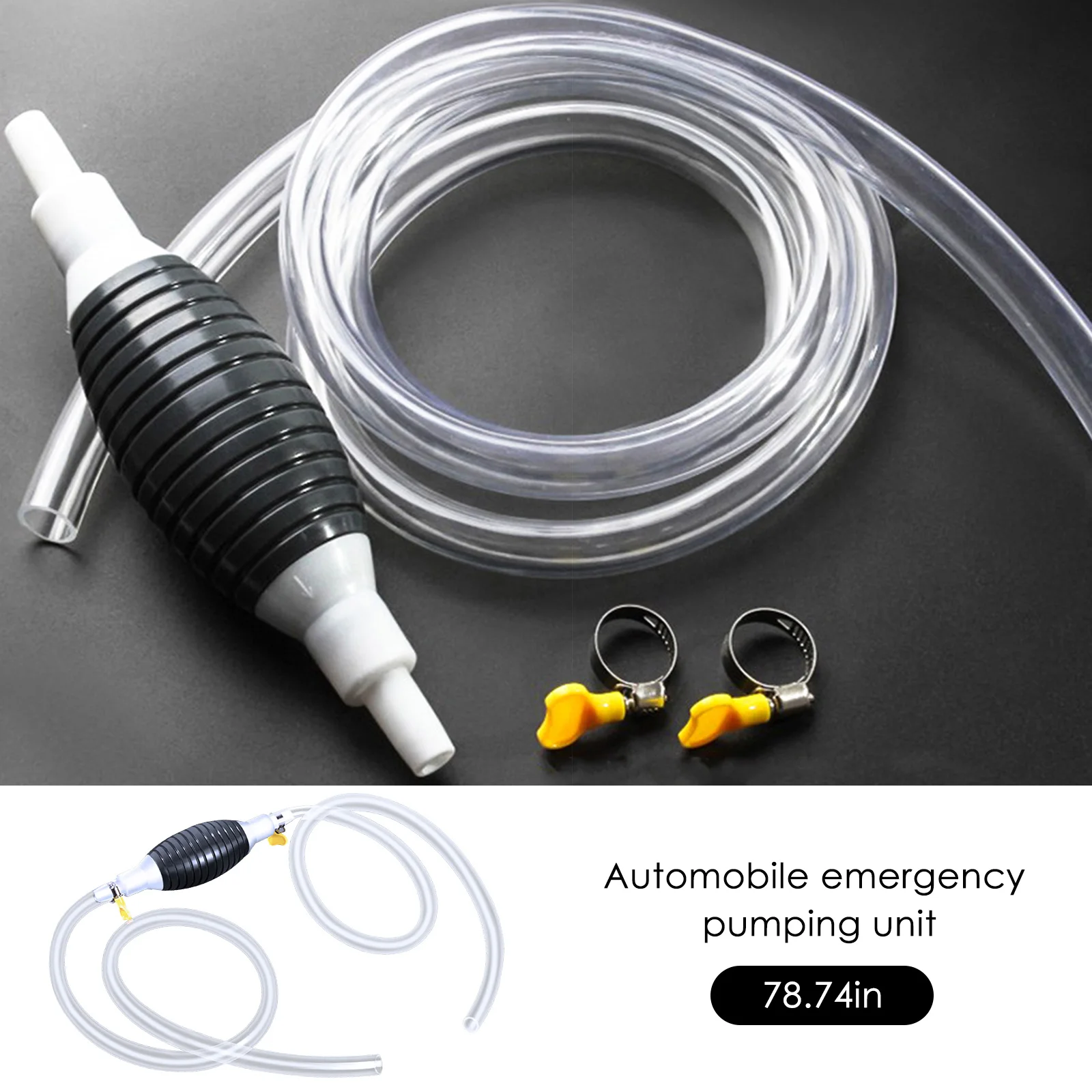 2/5 м Универсальная для автомобиля мотоцикла лодки ручной топливный насос линия