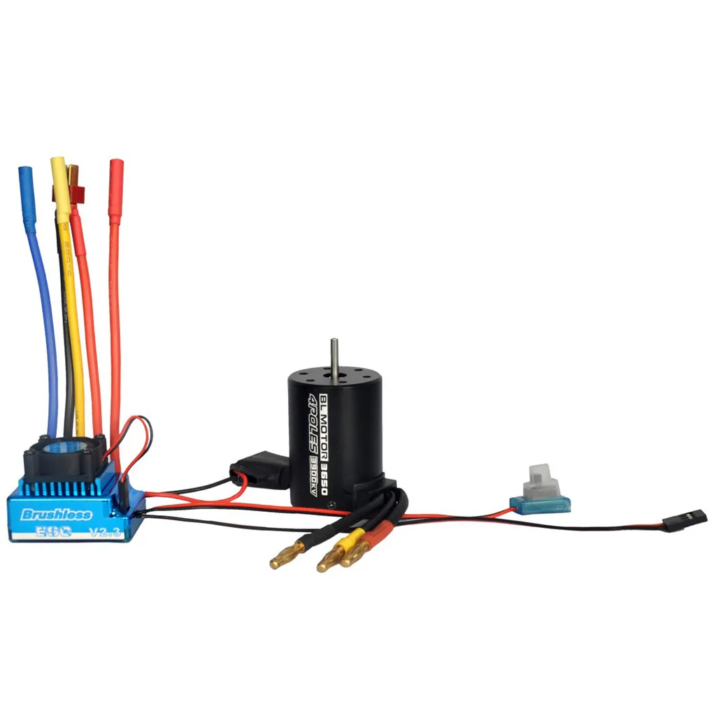Водонепроницаемый 45/60/80/120A 3000KV Бессенсорный бесщеточный мотор 60A ESC с