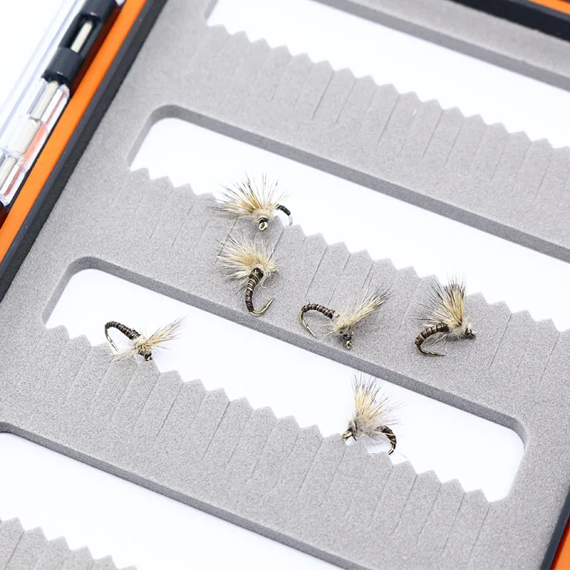 

Pro Tying 6pcs/box ultra small fly fishing flies 18# deer hair wing emergers panfish surface water dry fly lure