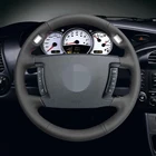 Искусственная кожа, черная, чехол рулевого колеса автомобиля, для BMW E65 E66 2001- 2008 (4-спицевая)