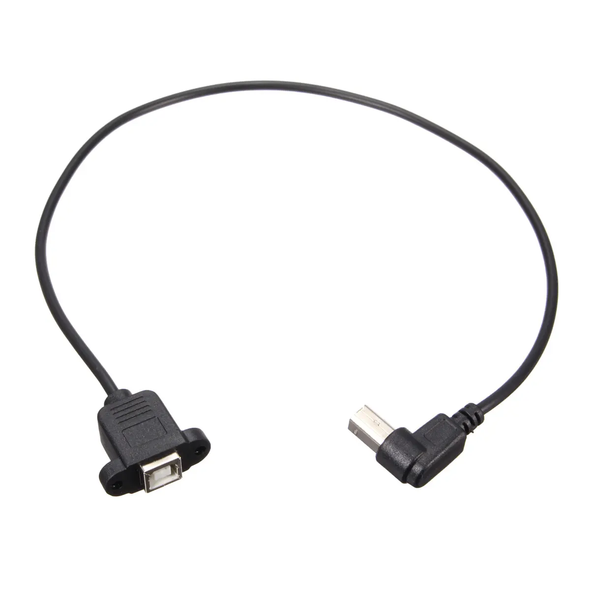 50 см USB 2 0 локоть B папа к женскому кабелю Тип провод розетка Принтер Панель