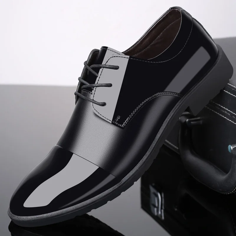 Mazefeng/итальянская официальная обувь черного цвета Мужские лоферы Свадебные