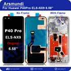 Оригинальный AMOLED 6,58 ''для HUAWEI P40 Pro, ЖК-дисплей, сенсорный экран, дигитайзер, замена для P40Pro ELS-NX9