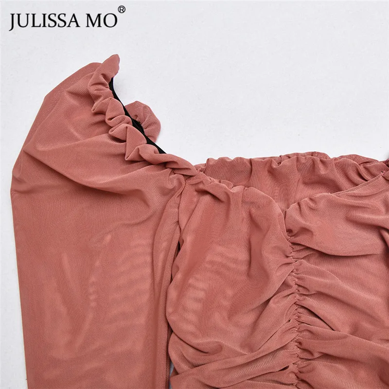 Julissa mo, черный, двойной слой, сетка, сексуальный боди, женские топы, осень, новинка, длинный рукав, средняя талия, боди, для девушек, бодикон, комбинезоны
