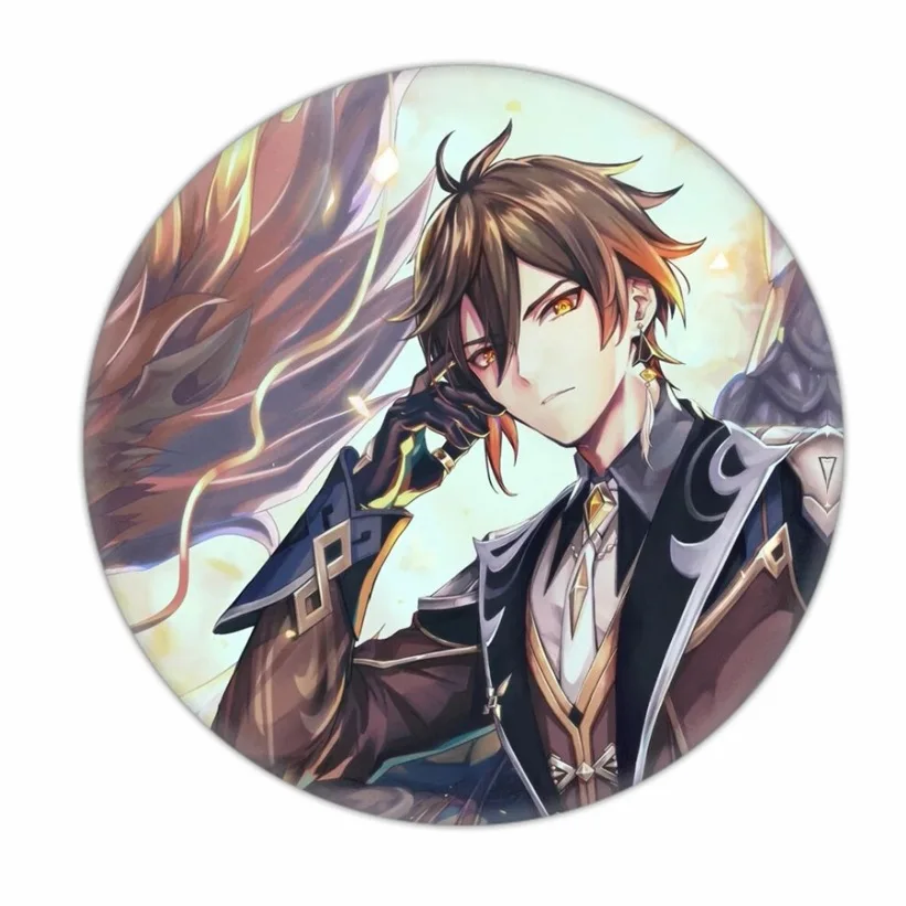 Мультяшные Значки для игры Genshin аксессуары одежды крутые украшения рюкзака броши