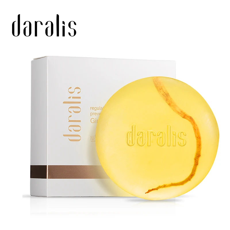 Daralis 1 шт. 100 г имбирного мыла ручной работы очищающее масло для лица увлажняющее
