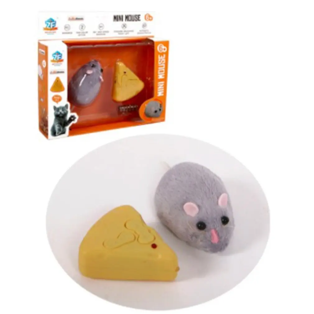 

Wireless Electronic Remote Control Rat Plush RC Mouse Toy Hot Flocking Emulation Toys Rat for Cat Dog,Joke Scary Trick Toys