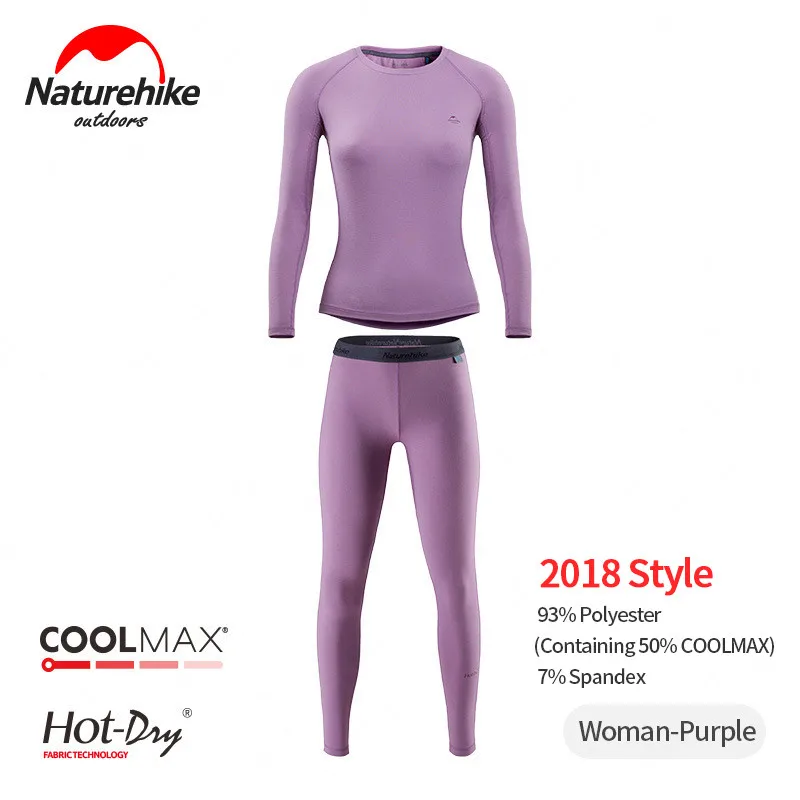 Армейский зеленый Naturehike Outdoors Functional Thermal Underwear Suit Quick Drying Autumn Pants Winter Sweat Releasing Sports Underwear - Цвет: Армейский зеленый