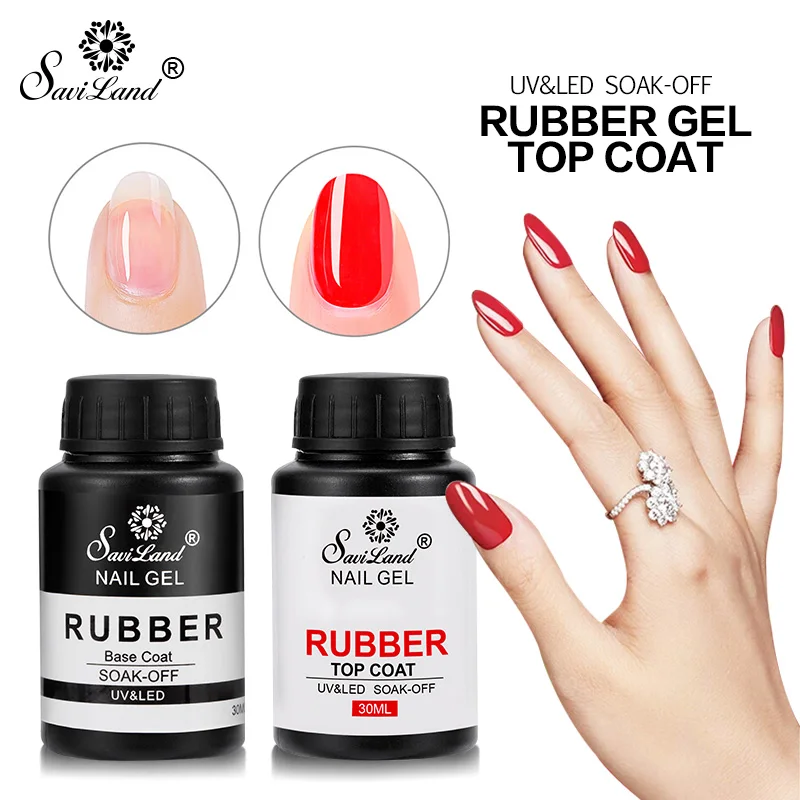 SAVILAND 30 мл Праймер резиновая основа пальто верхнее покрытие для дизайна ногтей УФ