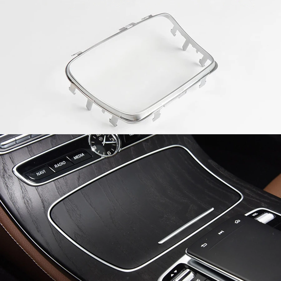 

Car Center Console Ashtray Cup Holder Moulding Trim Strip Interior With Chrome Frame for Mercedes Benz E Class W213 2136830500