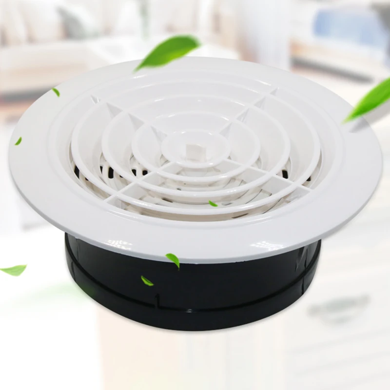 Круглое вентиляционное отверстие ABS жалюзи белая решетка крышка Регулируемая