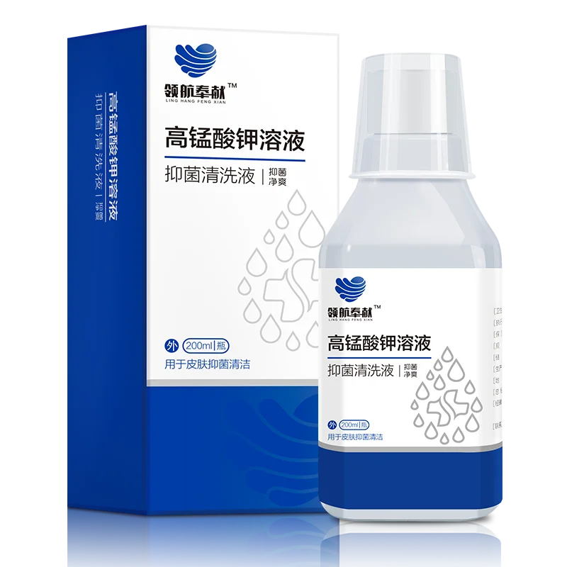 

Уход за частными деталями унисекс, раствор перманганата калия 200 мл, антибактериальный, противовоспалительный