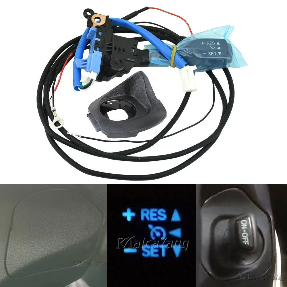 

45186-30180-C0 84632-34017 84632-34011 For Toyota Land Cruiser Prado LED Blue Backlight Cruise Control Switch With Cover
