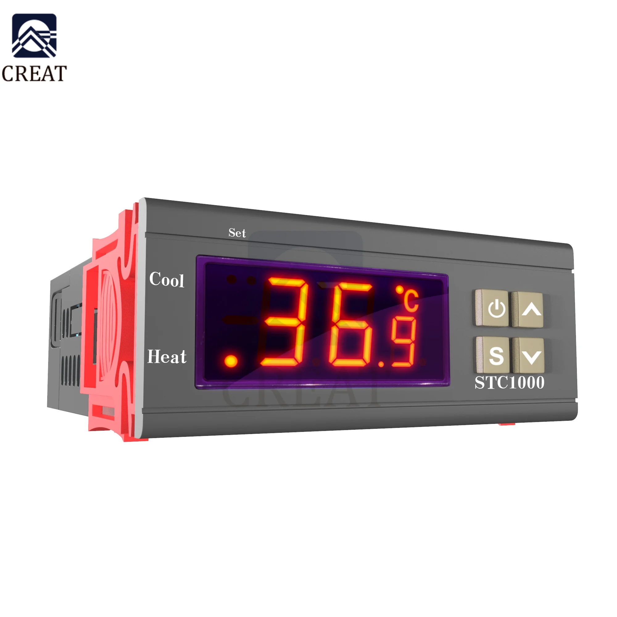 Цифровой ЖК-дисплей термостат с контролем температуры термоконтроллер датчиком