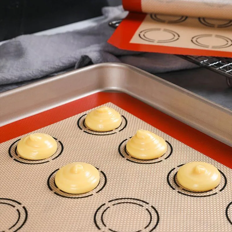 Антипригарная выпечка пирожных макарон коврик Силиконовое одеяло кухонные