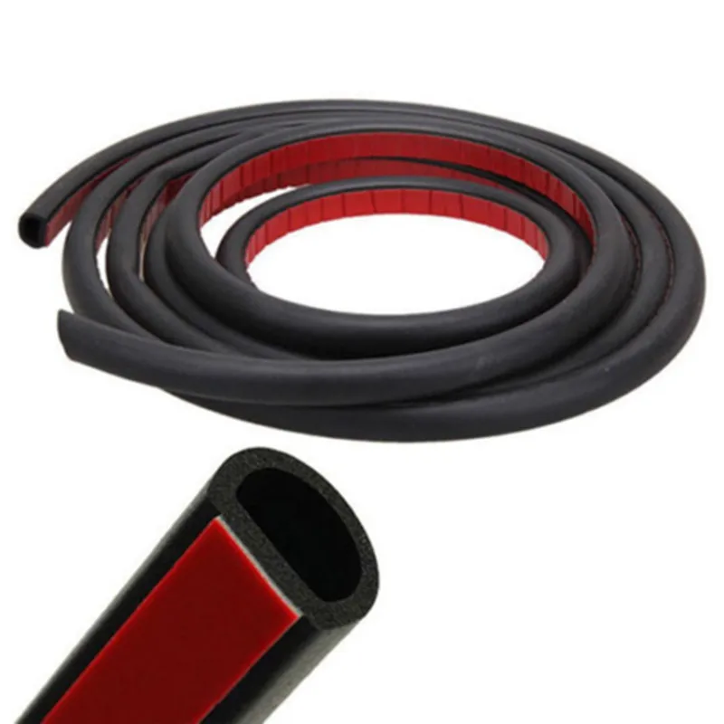 

4Meter Big D Car Rubber Seal Sound Insulation Car Styling Door Seal Weatherstrip Car Supplies Sealing Strips Auto Rubber Seals