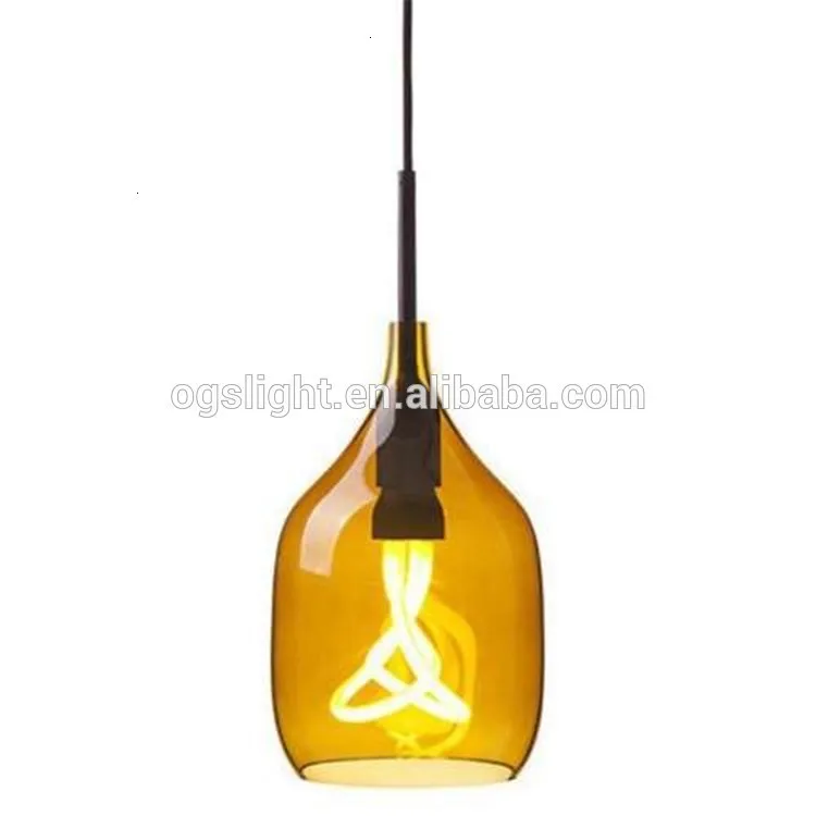 Современный необычный креативный стеклянный подвесной светильник ручной работы