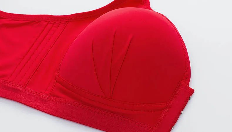 

Solid 5 Color Brassiere Push Up Plus Size 36 - 44 B C Cup Femme Comfort Underwear Bralette Seamless Women Wireless Bra