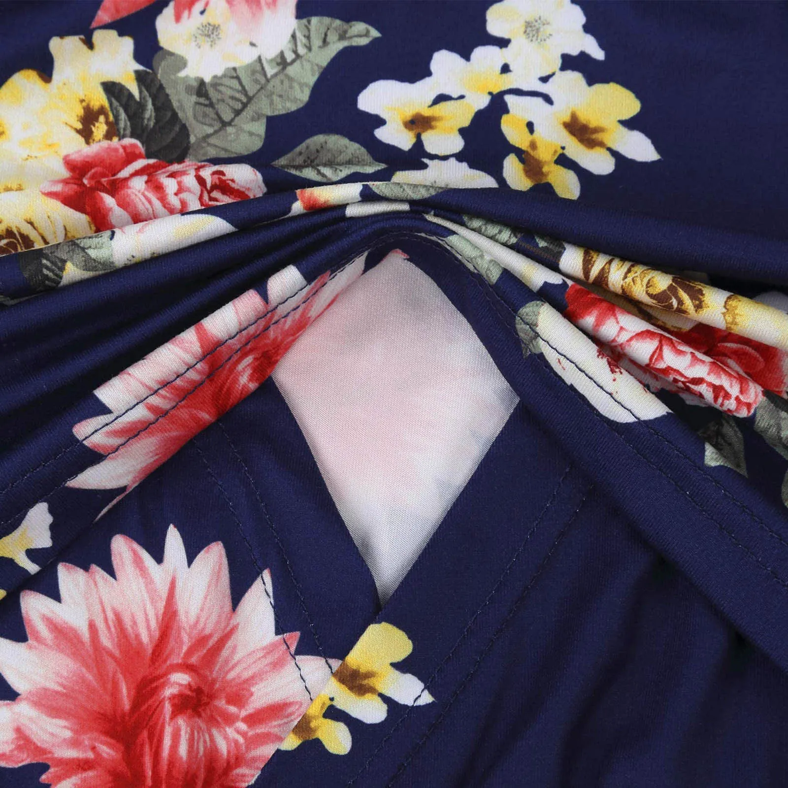 

Maternity Summer Dress Nightgown Fashion Floral Print Sling Breast-Feeding Pregnant Woman Nursing Dresses Pregnancy Nightdress