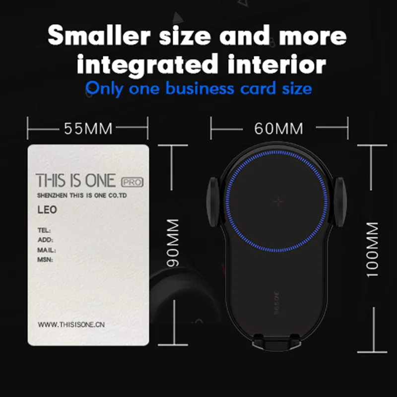 

15W Qi Wireless Car Charger Air Vent Phone Holder for iPhone Samsung Huawei Xiaomi Wireless Charger Auto Sensor Clamping