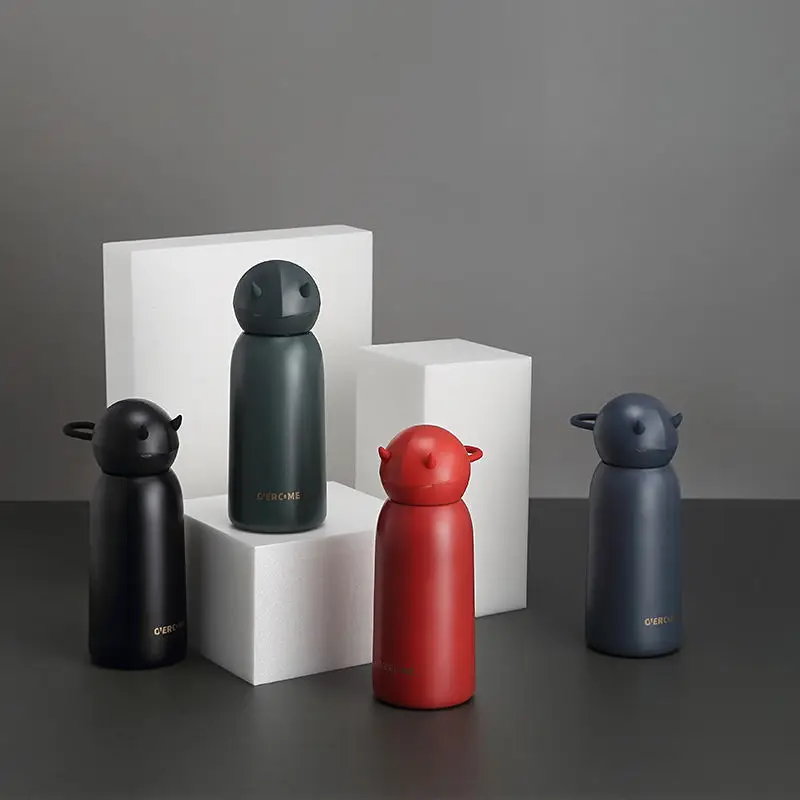 

Vacuum Flask Stainless Steel Water Cup Creativity Bouncing Cup Lid Straw Cup Portable Insulation Cup Car Mugs