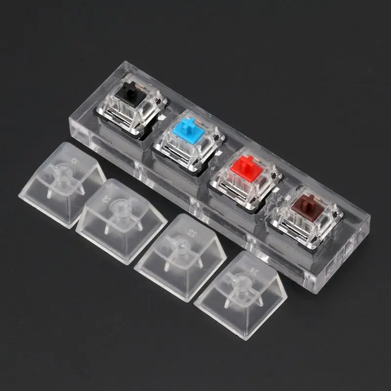 

Gateron MX Switch Acrylic Mechanical Keyboards Switch 4 Translucent Clear Sampler Tester Kit Toys Stress Relief Gifts P82A