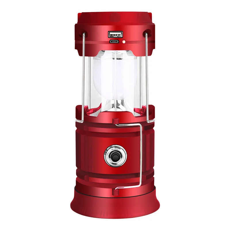 

New LED camping light, USB charging portable horse light, solar camping light, tent light