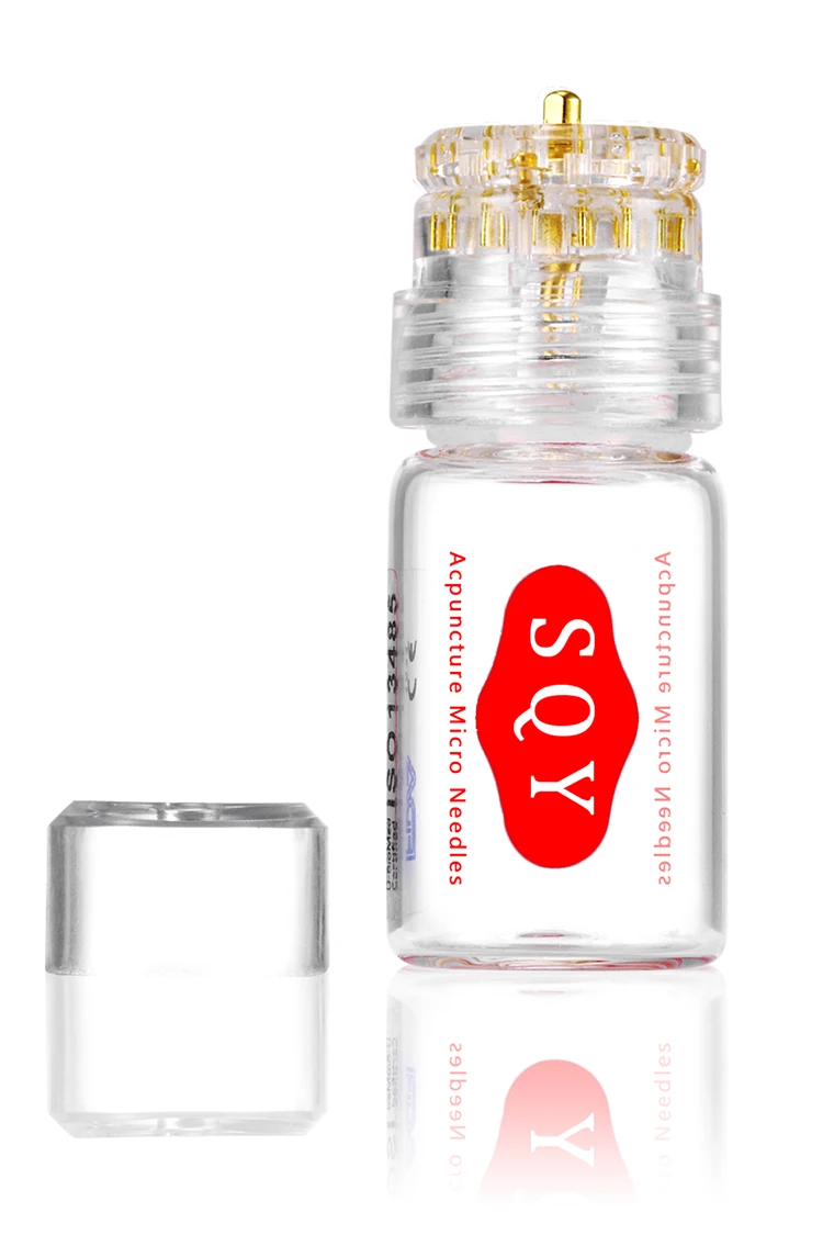 Микро-игла для увлажнения кожи лица мезотерапия золотая игла Дерма штамп