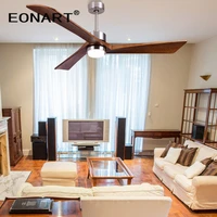 60 inch fashion dc ceiling fans for home modern roof decoration solid wood dc motor indoor led ceiling fan with remote control