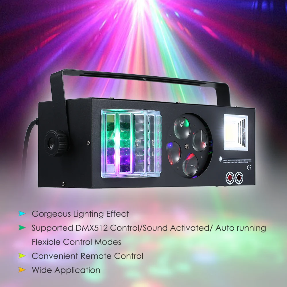 Лазерный стробоскоп Magic Ball сценический светильник с дистанционным управлением 60