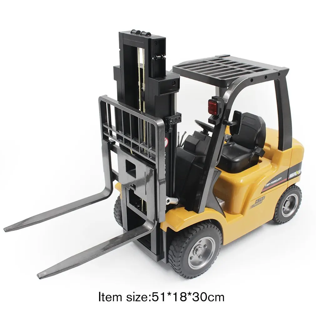 

HUINA TOYS 1577 1/10 8CH Alloy RC Forklift Truck Crane Truck Construction Car Vehicle Toy with Sound Light Workbench Lift RTR