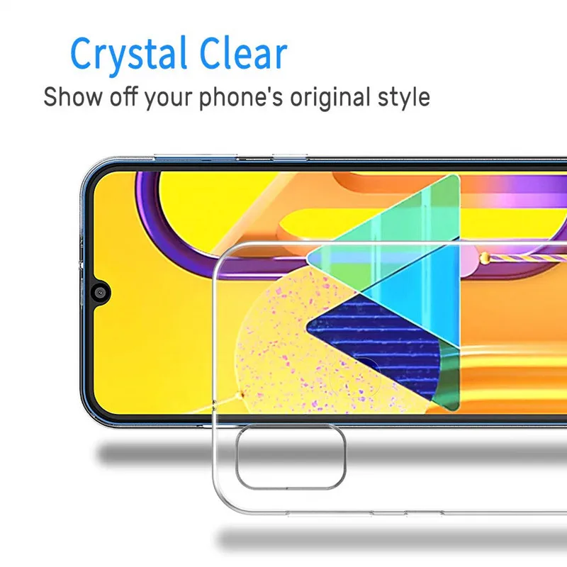 Для Samsung Galaxy A02 A02S A12 A32 A42 A52 A72 5G F62 M62 силиконовый чехол из ТПУ для A21S M21 A31 A41A21 A01 M11