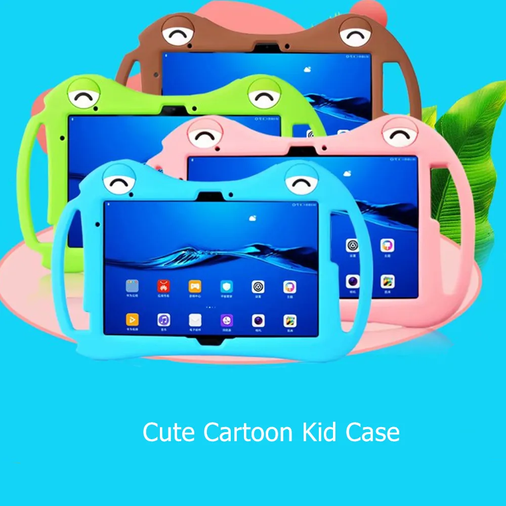 

Kids Soft Silicon Case for Huawei M5 Lite 10 BAH2-W19/L09/W09 10.1 Full Body Protect Cover for Huawei MediaPad T5 10 Tablet Case