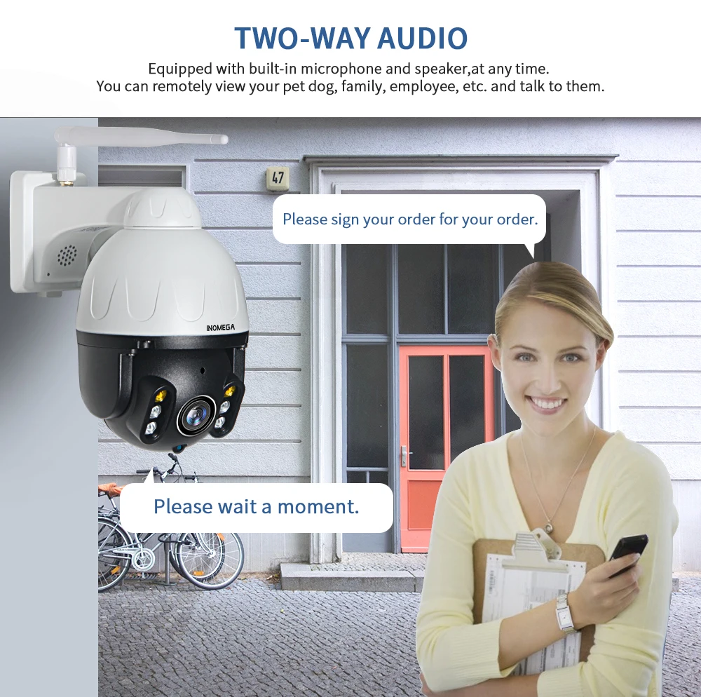 IP камера INQMEGA 1080P 2 МП PTZ Wi Fi|Камеры видеонаблюдения| |