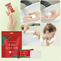 20pcs disposable pure cotton compressed portable travel face towel water wet wipe washcloth napkin moistened tissues