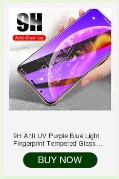 УФ-светильник фиолетового и синего цвета, матовое закаленное стекло для IPhone 11 Pro XS Max XR X 8 7 6 6s Plus, Защитное стекло для экрана