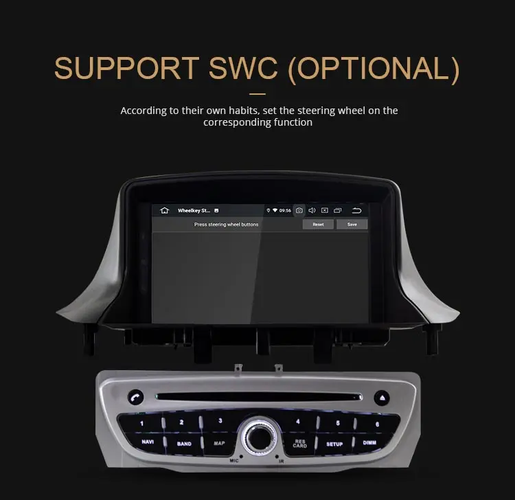 LJDA Android 9.0 Car DVD Player For Megane 3 Fluence 2009- Multimedia GPS Navigation WIFI 1 Din Car Radio Stereo 4G+64G DSP