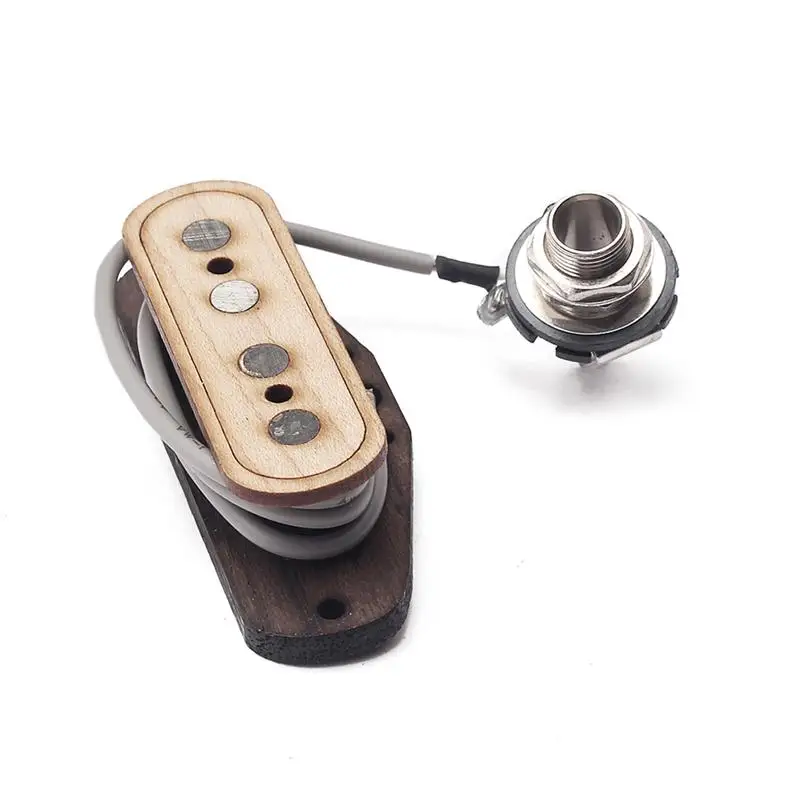 1 шт. Soundhole пикап четыре строки коробка для сигар клена 4 х полюсной акустическая