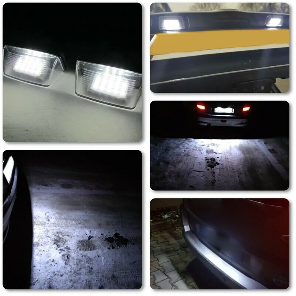 

Xenon White License Plate Light 2 Pcs 6000K Accessories High Strength LED