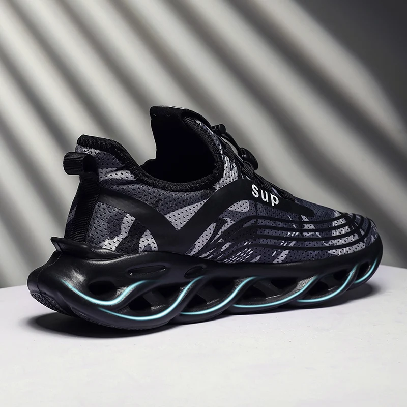 

Мужские кроссовки, легкие дышащие кроссовки для бега, модная повседневная спортивная обувь смешанных цветов с мягкой подошвой