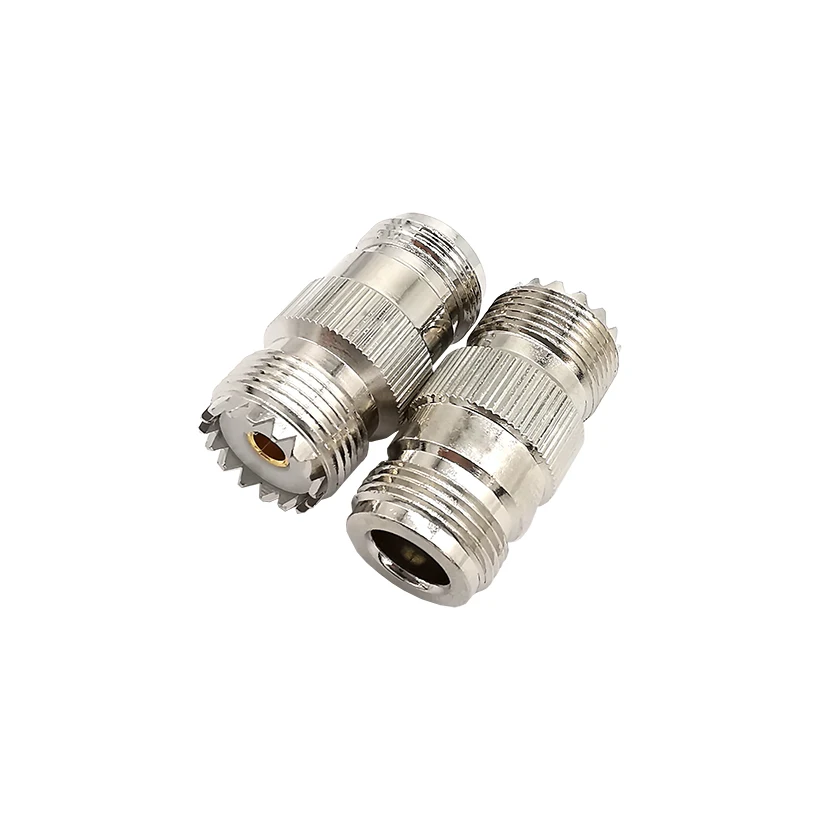 1Pcs PL259 RF N Female Connector 50 ohm PL259 SO239 UHF Female Jack to N Female Socket RF Coaxial Adapter