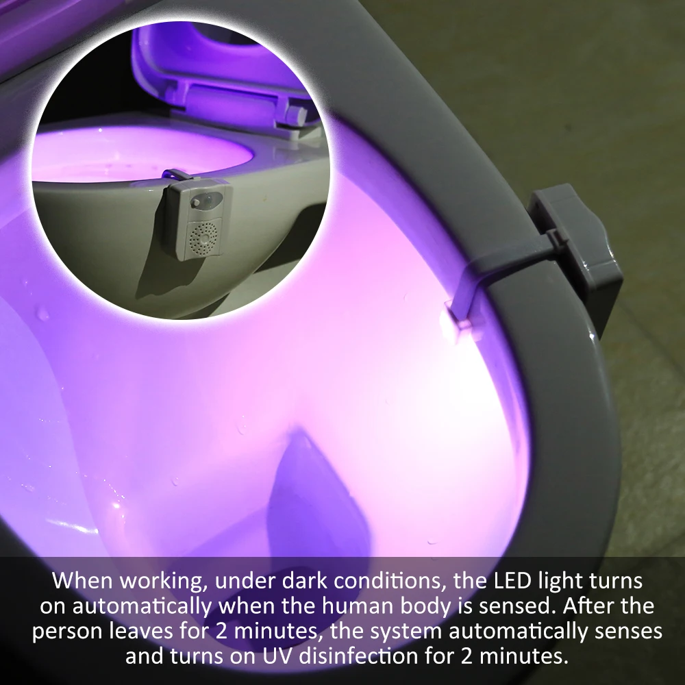 Уф стерилизация светодиодный светильник для унитаза ночной Светильник датчик