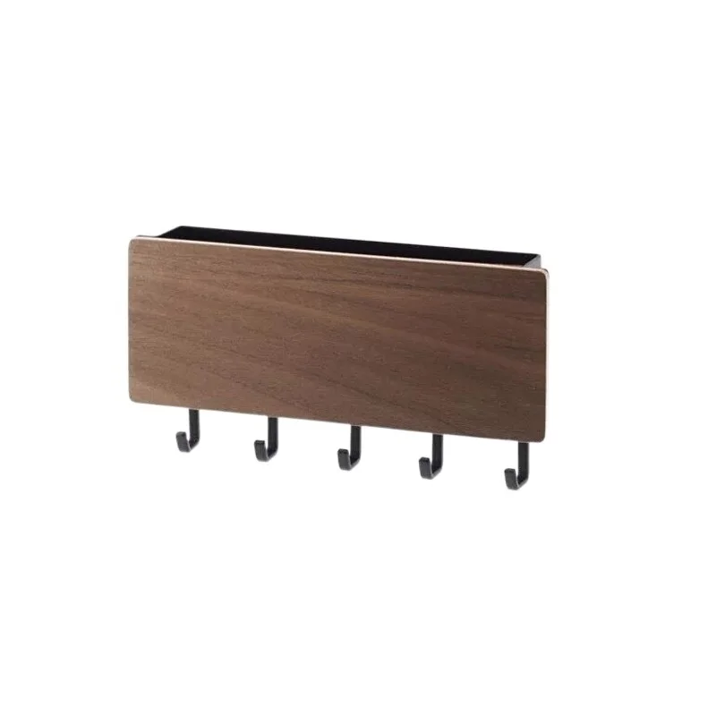 

2021NEW New Wall-hung Type Wooden Decorative Wall Shelf Sundries Storage Box Hanger Organizer Key Rack Wood Wall Shelf