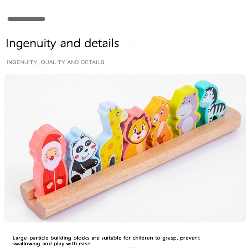 

Kids Animal Logical Matching Games Intellectual Problem-Solving Clearance Toys Noah's Ark Sorting Games Wooden Toys