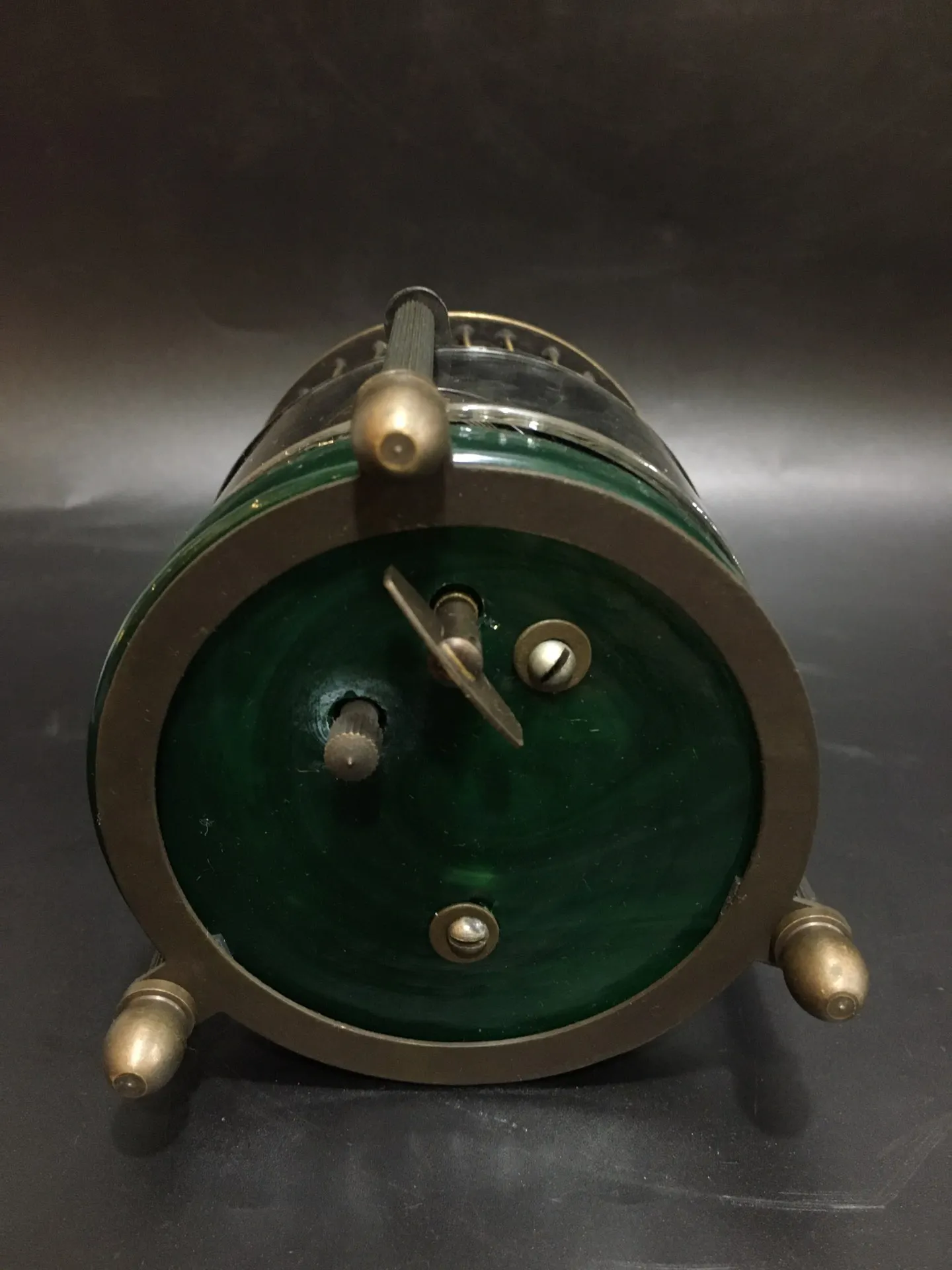 

Antique Craft Birdcage Model Mechanical Clock,Chinese Old Copper Bird Cage for Desktop Decoration Home Office Table Decoration