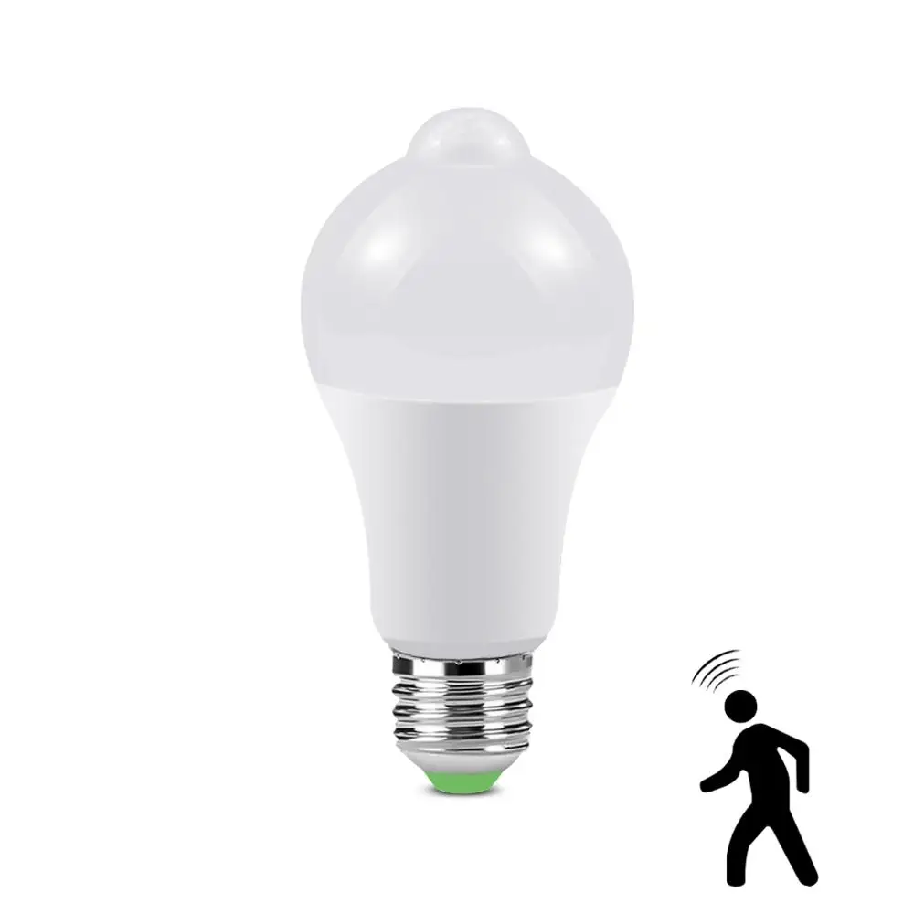 

Лампа светодиодсветодиодный с датчиком движения E27, светильник для лестницы, коридора, коридора, ночсветильник с датчиком движения, 12 Вт, 15 В...